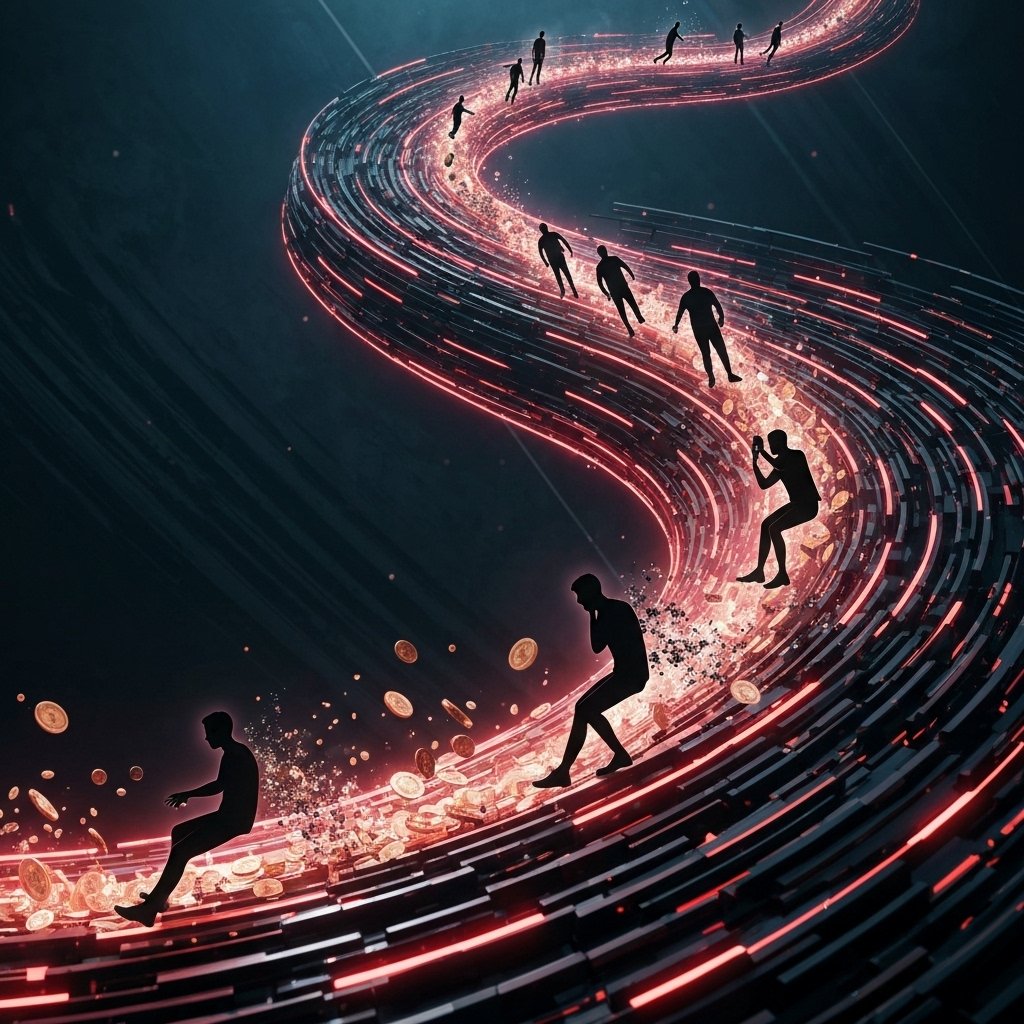 엔트리파워볼 유저 대부분 돈 잃는 이유, 구조적으로 수익 곡선이 역방향 관련 이미지